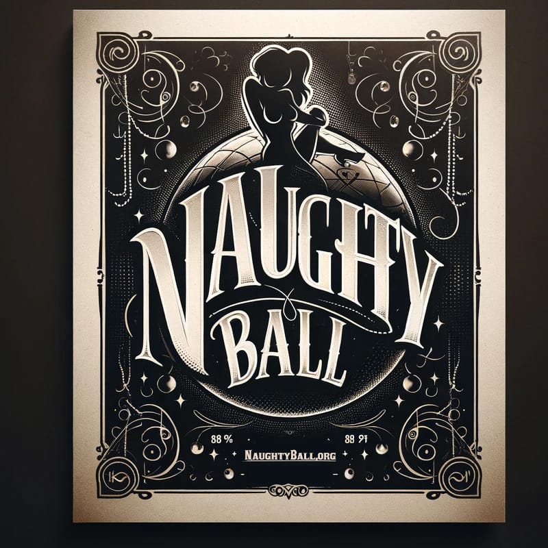 Mardi Gras themed Naughty Ball poster Denver